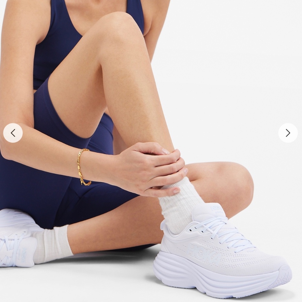 HOKA One One Bondi 8 Sz. Women's 8.5 White/White